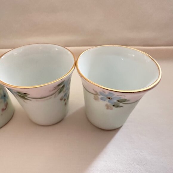 Set Three Vintage Geisha Girl Shadow Shot Glasses - Picture 9 of 11